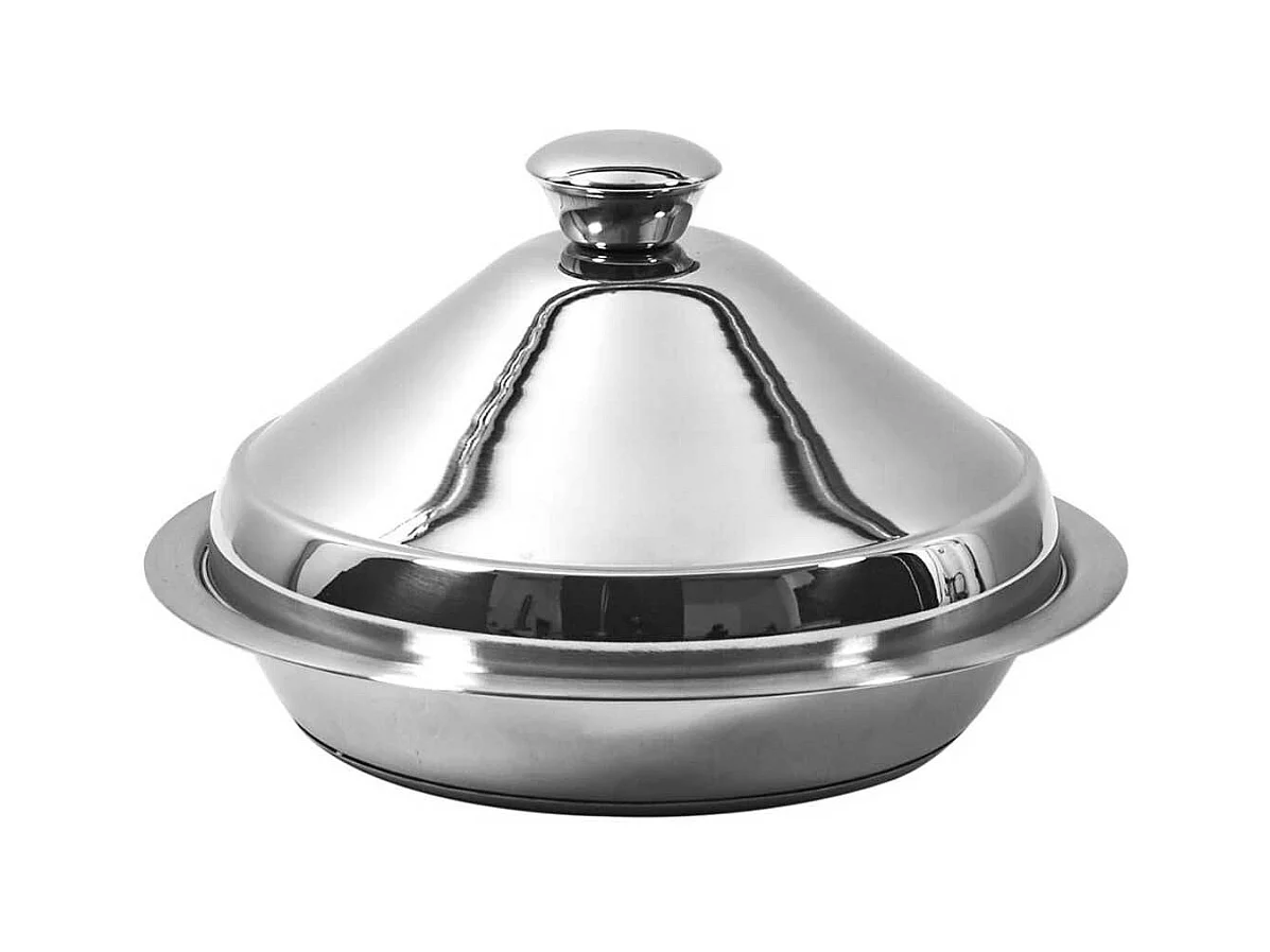 Tajine en acier inoxydable 24cm Compatible Tous Feux (Induction) et four
