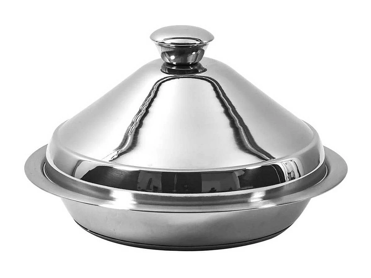 Tajine en acier inoxydable 24cm Compatible Tous Feux (Induction) et four