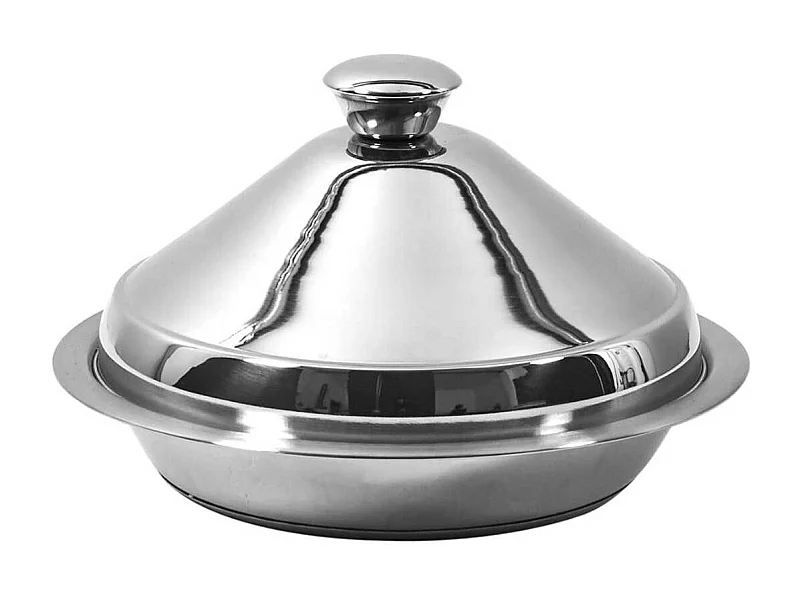 Tajine en acier inoxydable 24cm Compatible Tous Feux (Induction) et four