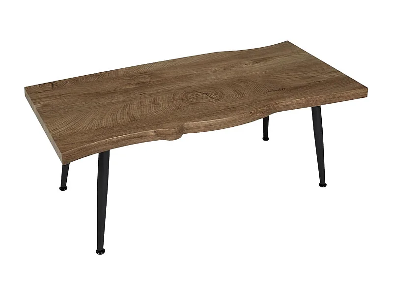 Table Basse 100cm Plateau Aspect Bois Authentique - STARK