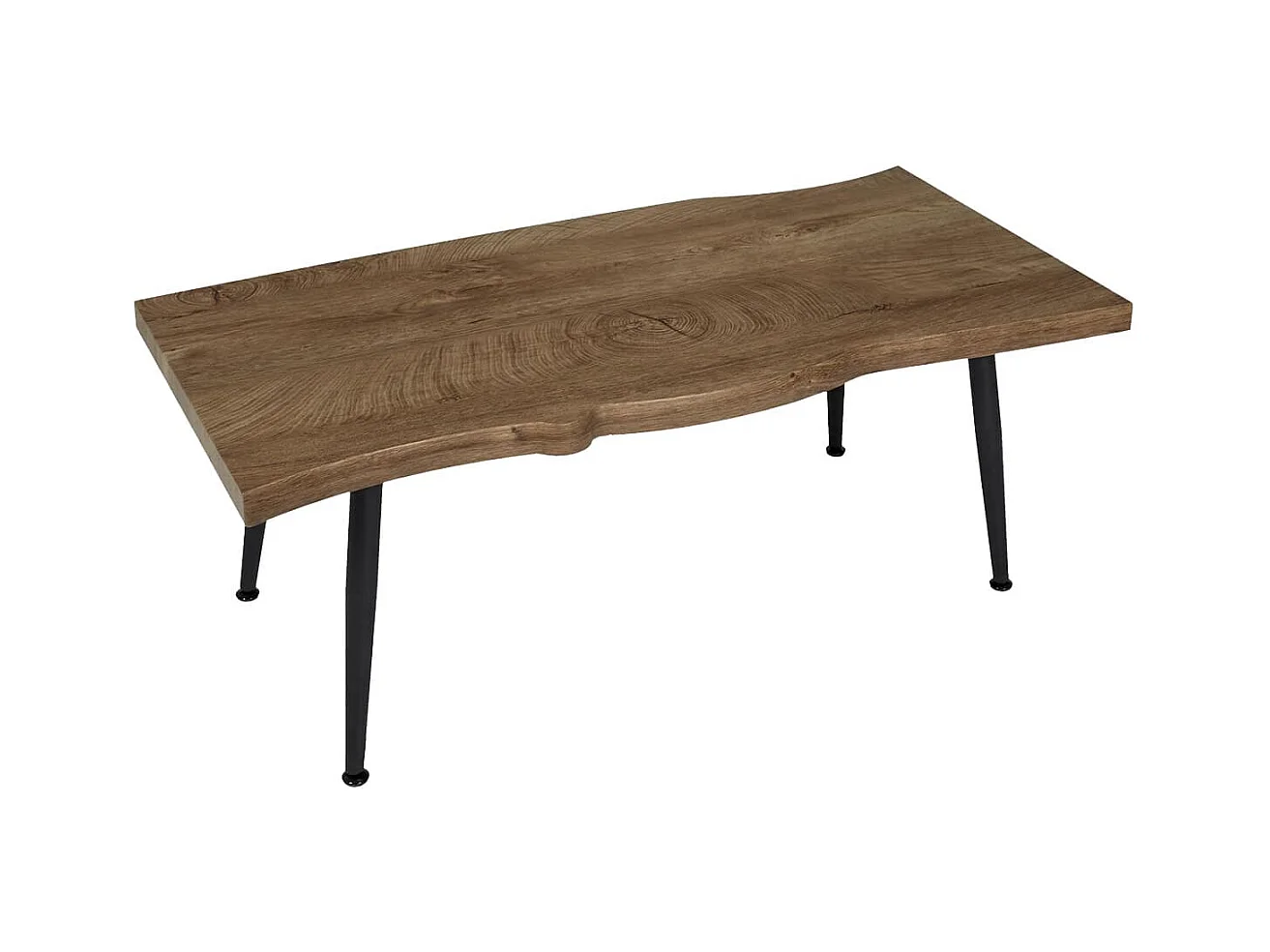 Table Basse 100cm Plateau Aspect Bois Authentique - STARK