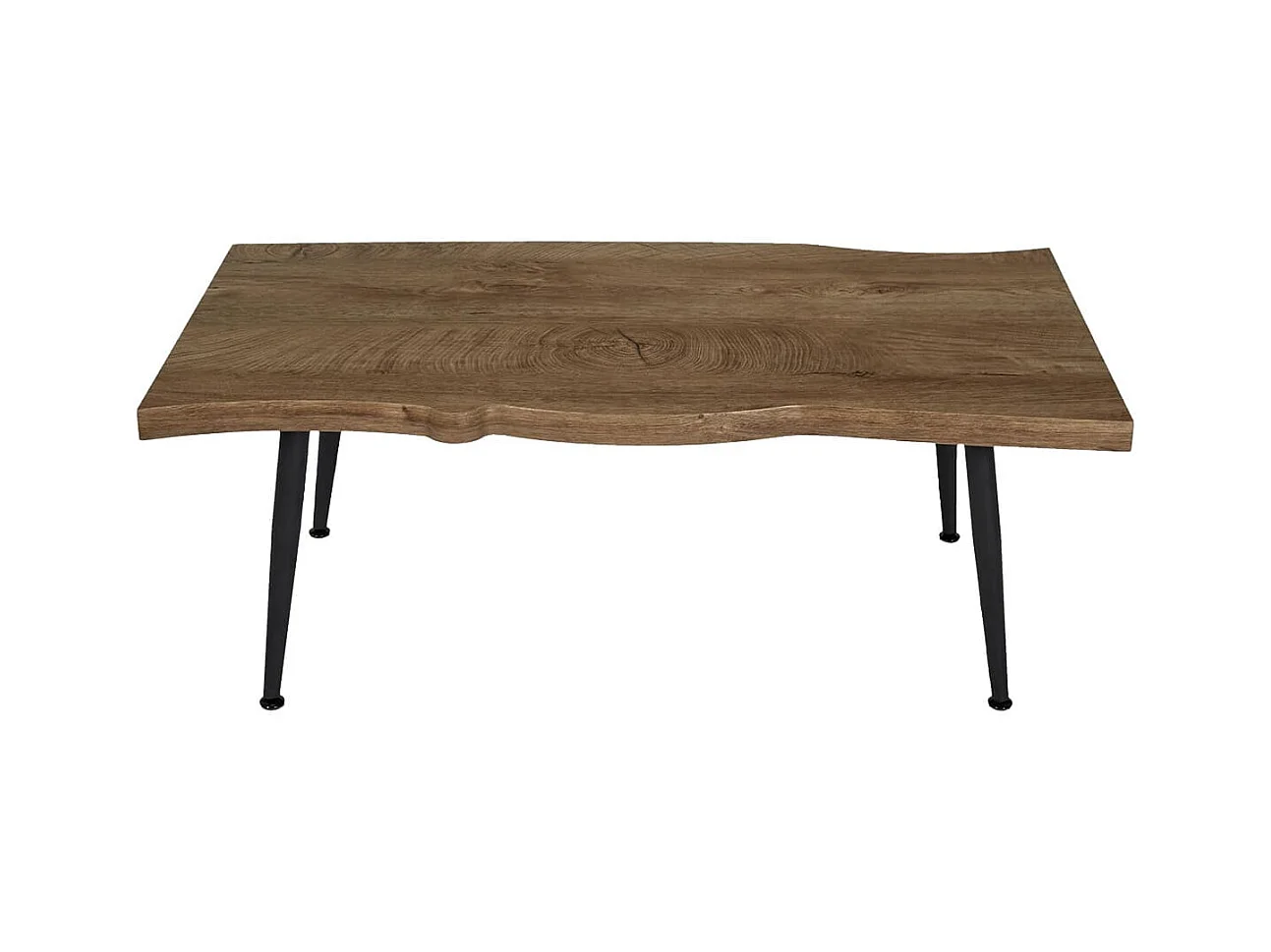 Table Basse 100cm Plateau Aspect Bois Authentique - STARK