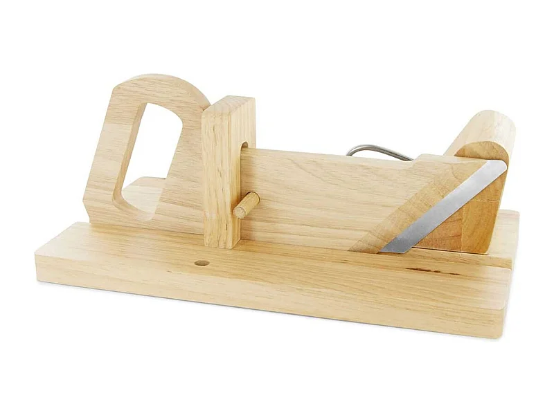 Trancheuse à Charcuterie Manuelle en Bois - JUSTIN