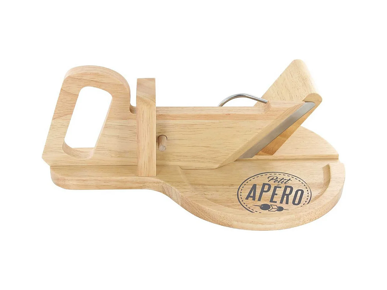 Trancheuse à Charcuterie Manuelle en Bois Ronde - ROSETTE