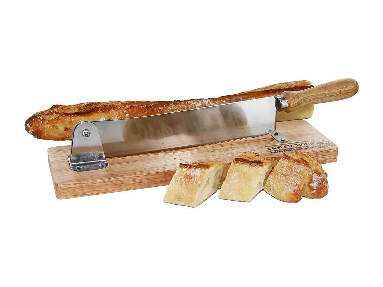 Trancheuse à Pain en Bois et Lame Inox - CROUSTY