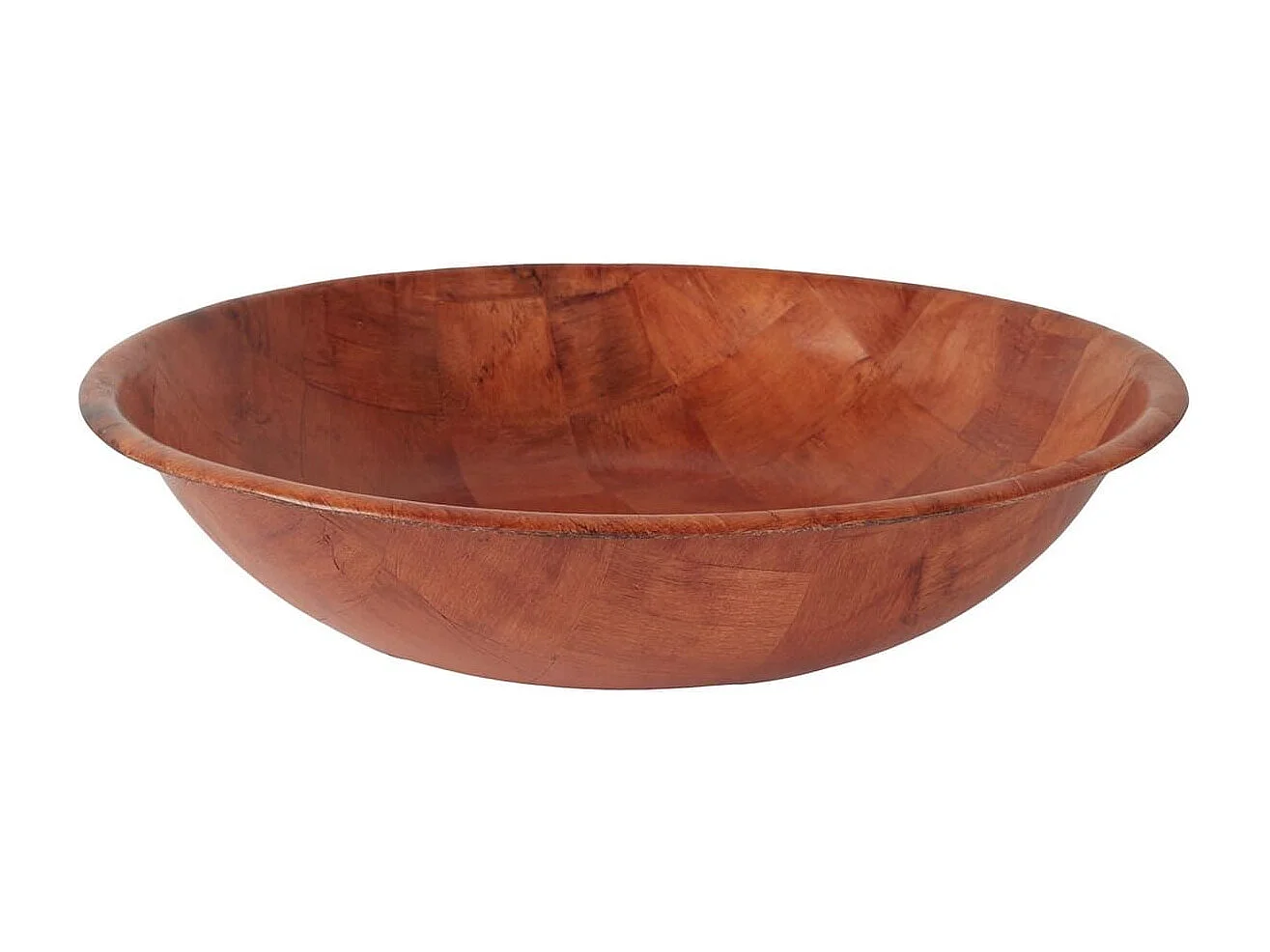Saladier en bois de peuplier marron (Ø50 cm)