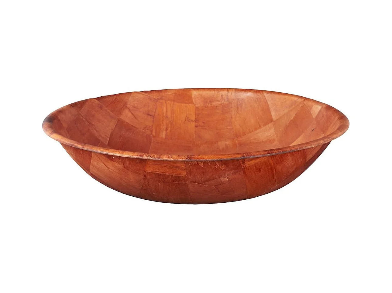 Saladier en bois de peuplier marron (Ø45 cm)