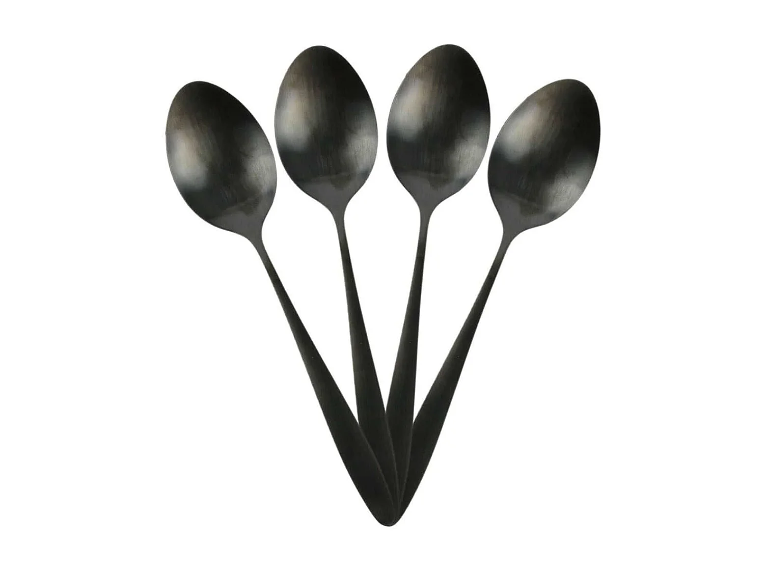 Ménagère 16 Pièces en Acier Inoxydable Noir - STELLA