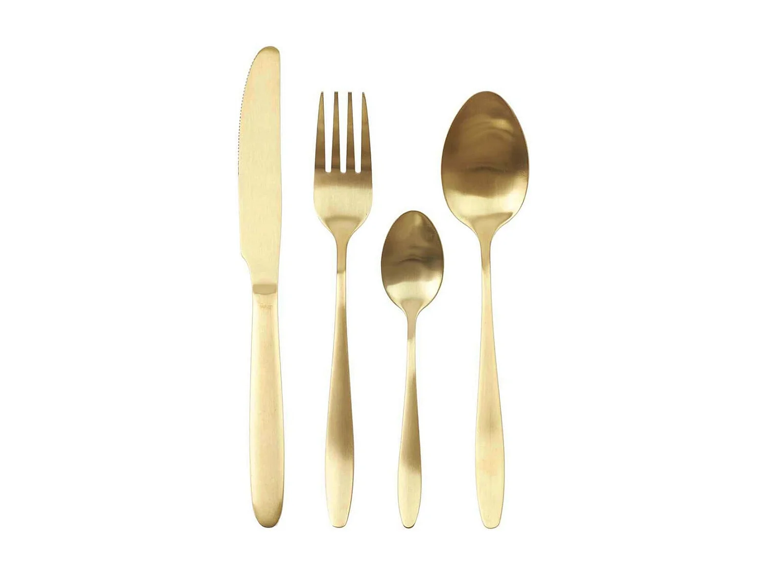 Ménagère 16 Pièces en Acier Inoxydable Doré - STELLA