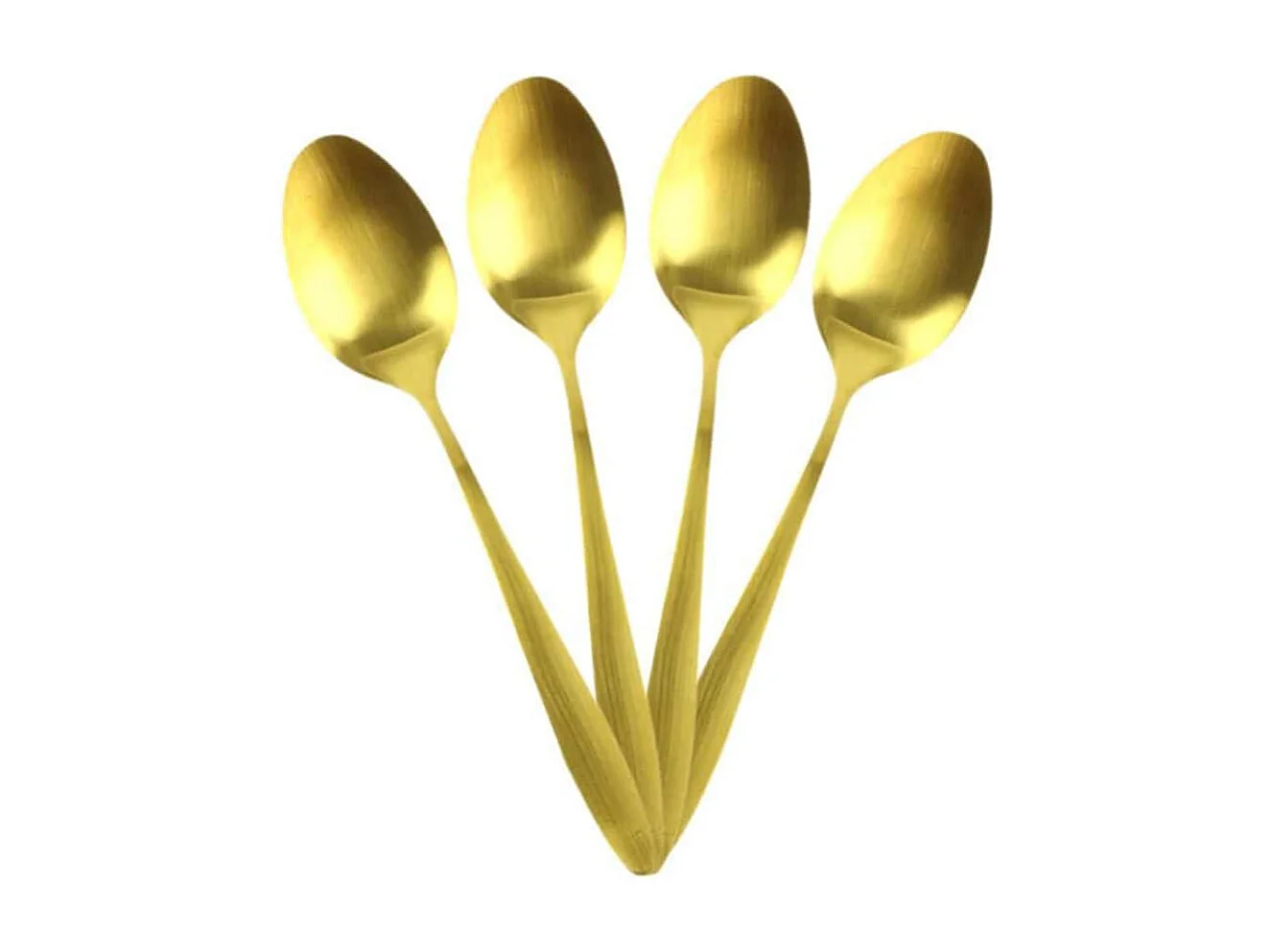 Ménagère 16 Pièces en Acier Inoxydable Doré - STELLA