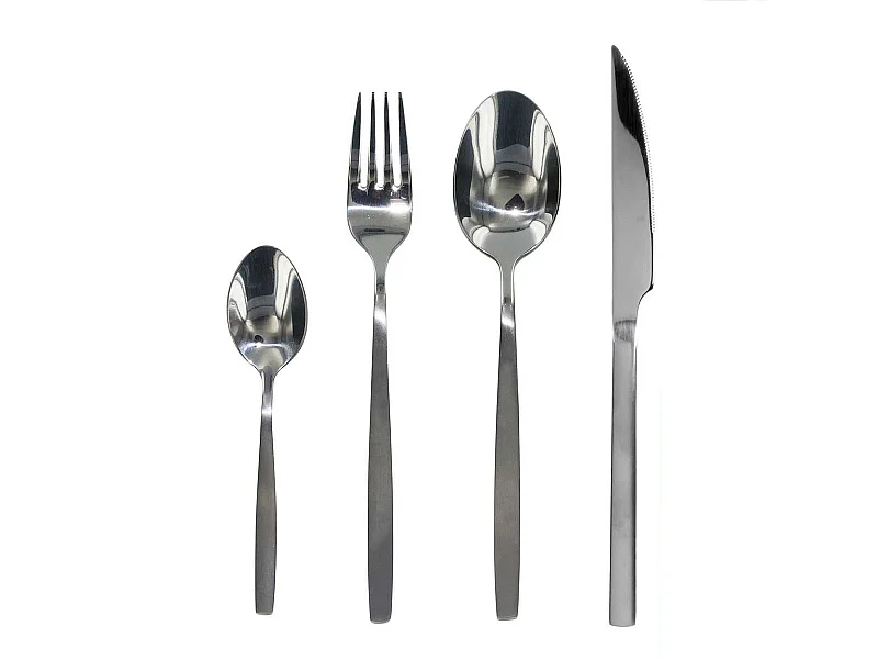 Ménagère 16 Pièces en Inox Brillant et Mat - KOVAX