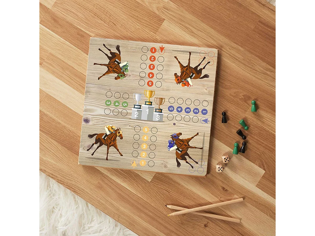 Jeu des Petits Chevaux en Bois - SPIRIT