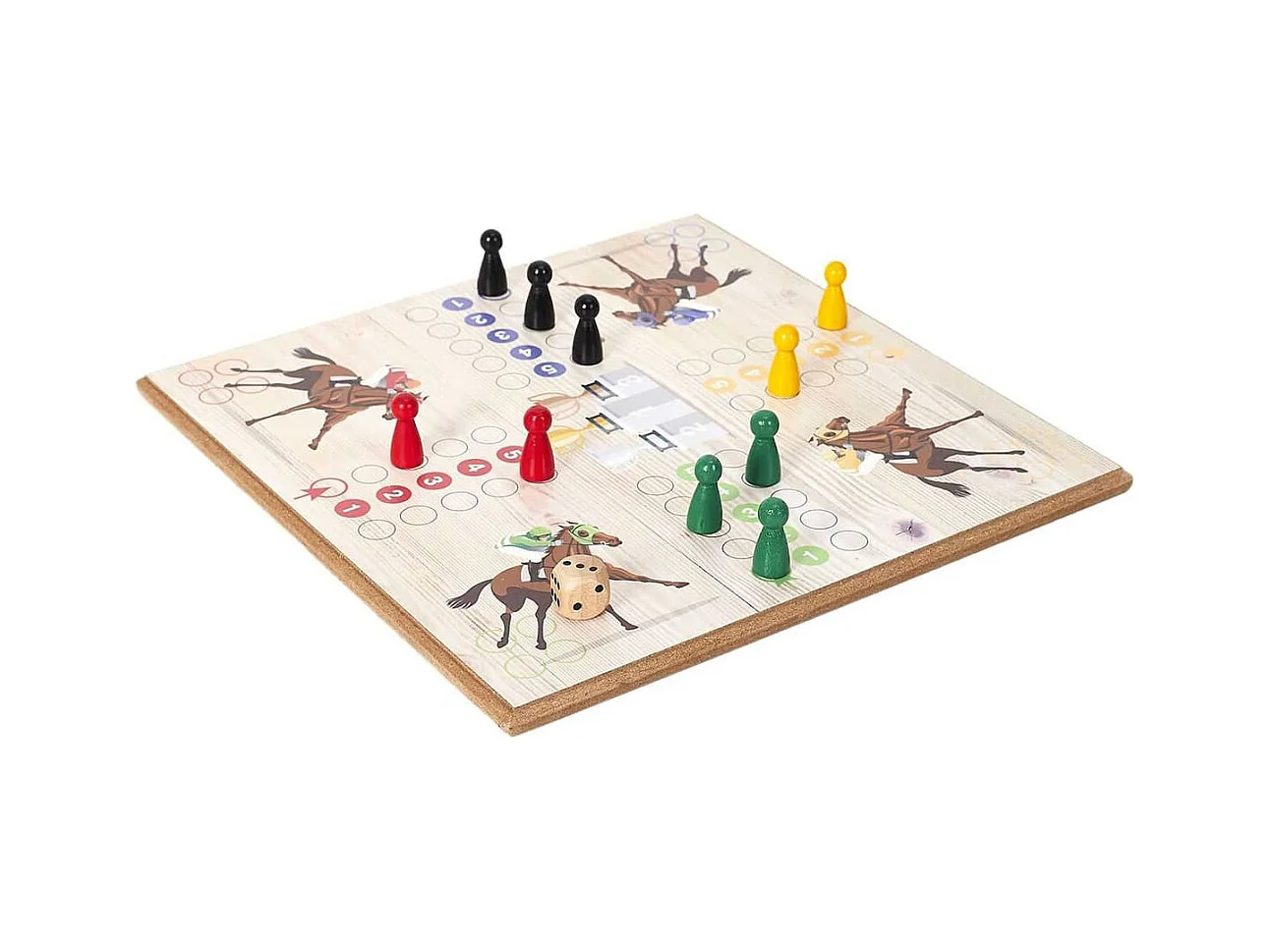 Jeu des Petits Chevaux en Bois