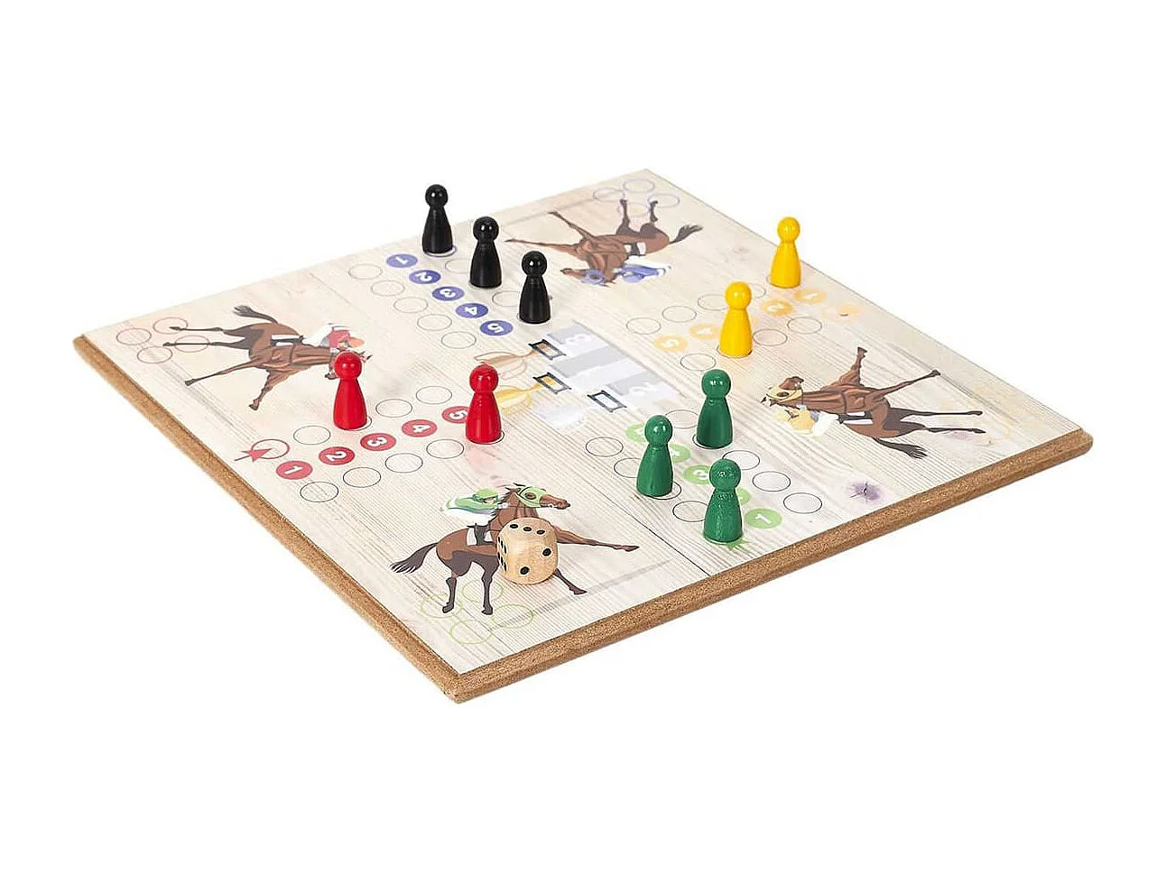 Jeu des Petits Chevaux en Bois - SPIRIT