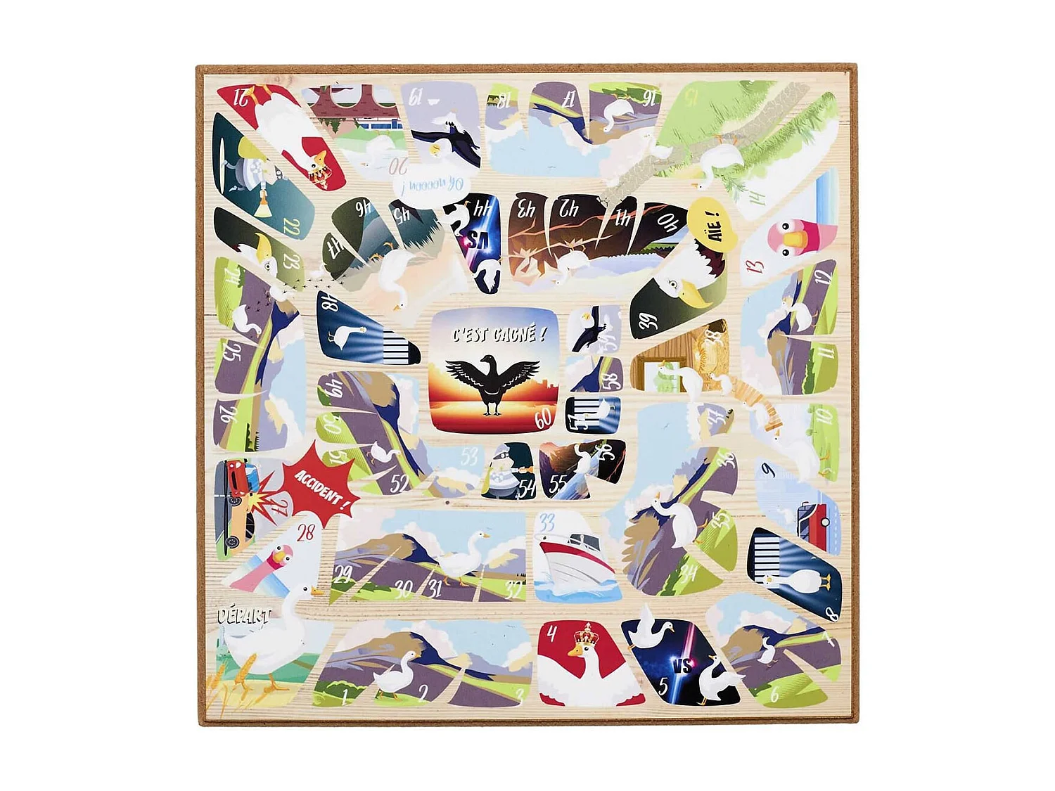 Jeu de l'Oie en Bois - BERNACHE