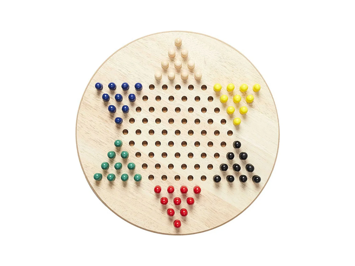 Jeu de Dames Chinoises en Bois