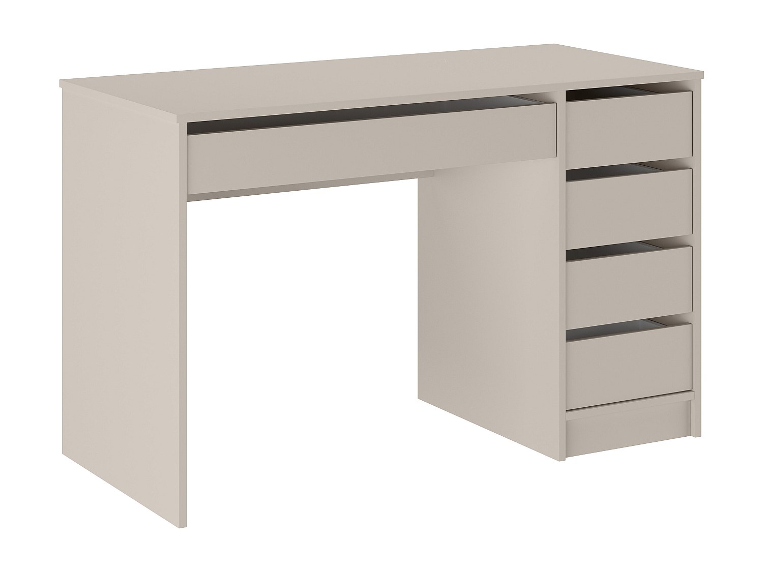 Schreibtisch mit 5 Schubladen – Beige - JENEMI günstig online kaufen