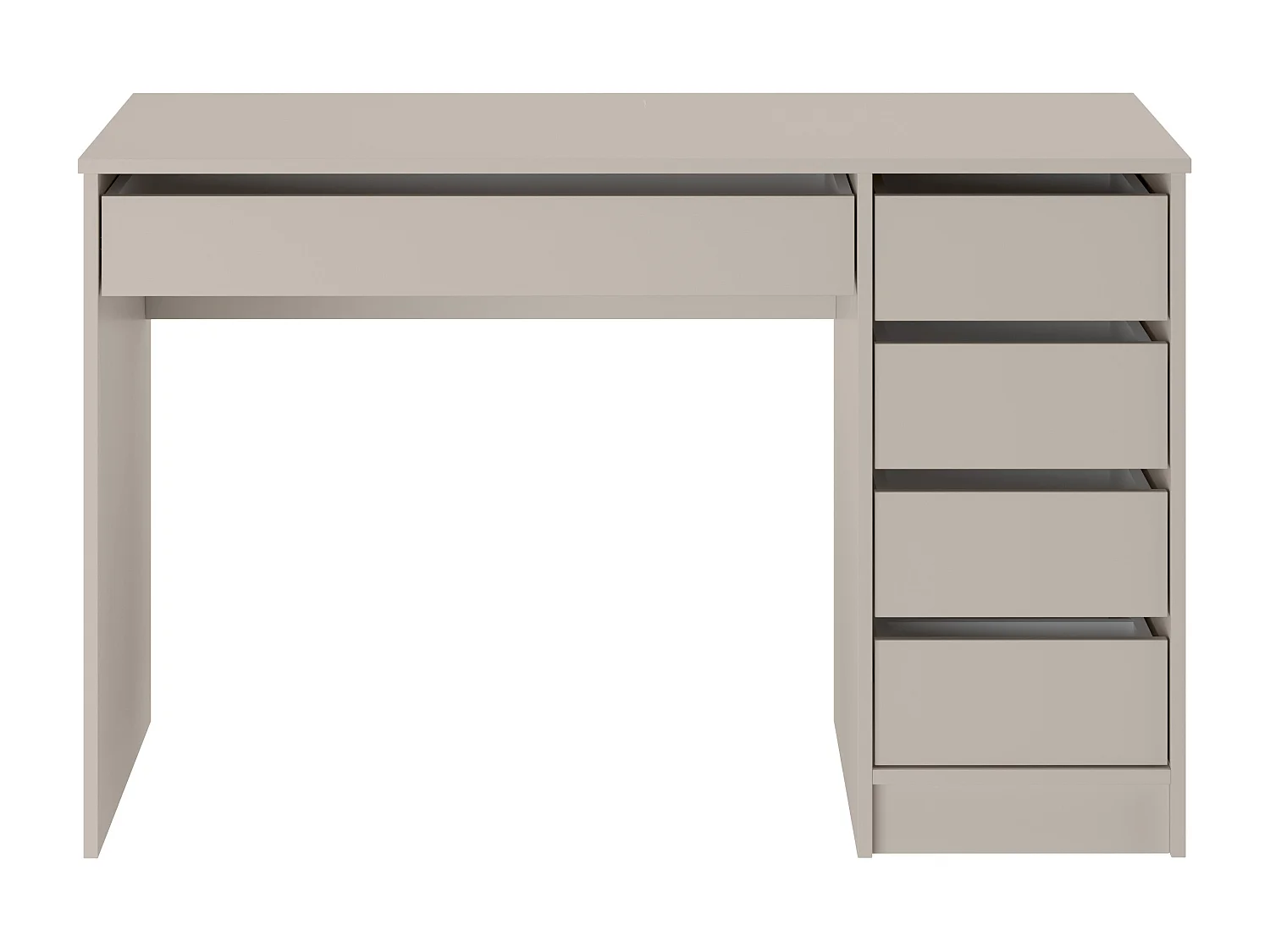 Bureau avec 5 tiroirs – Beige - JENEMI