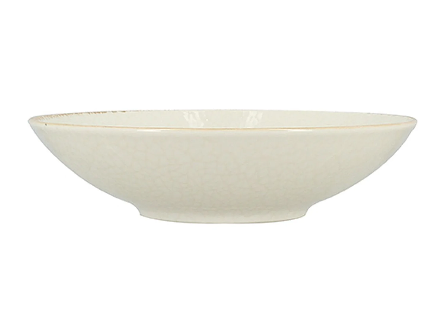 Novastyl - Lot 6 Assiettes Creuses Nuance 21cm En Porcelaine Blanc