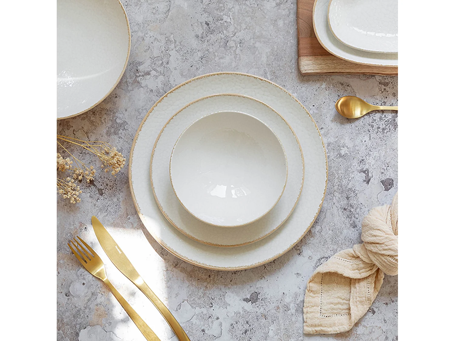 Novastyl - Lot 6 Coupelles Nuance 15cm En Porcelaine Blanc