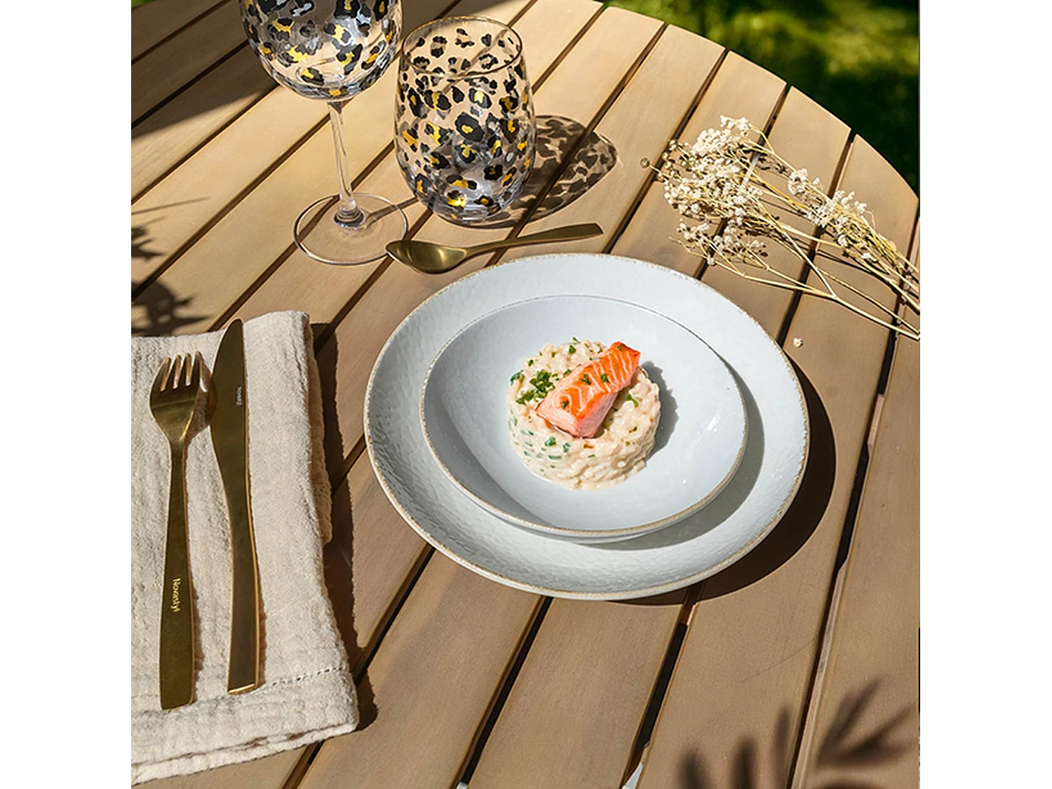 Novastyl - Lot 6 Coupelles Nuance 15cm En Porcelaine Blanc