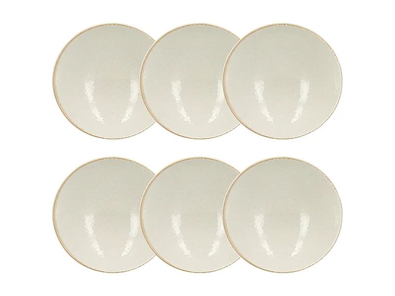 Novastyl - Lot 6 Coupelles Nuance 15cm En Porcelaine Blanc