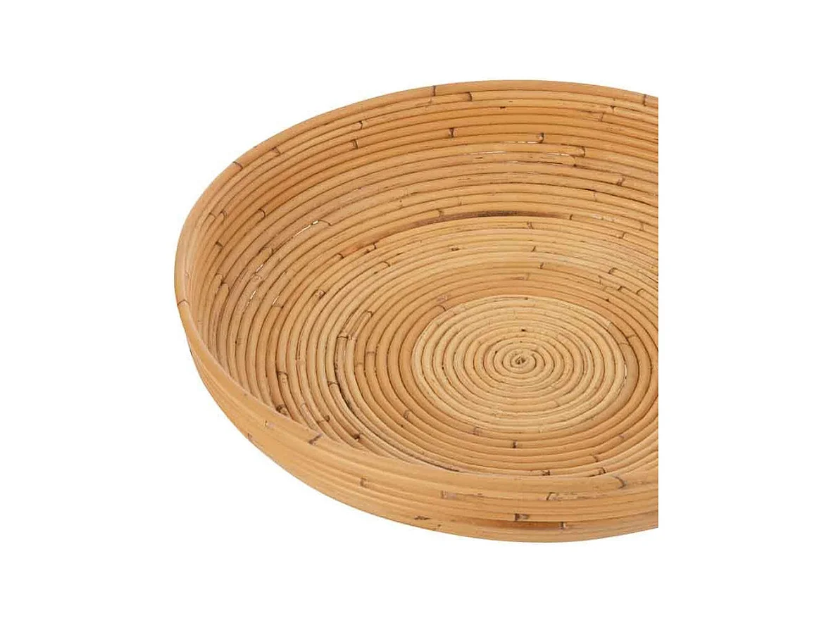 Lot de 2 Coupelles Déco "Rotin" 50cm Naturel