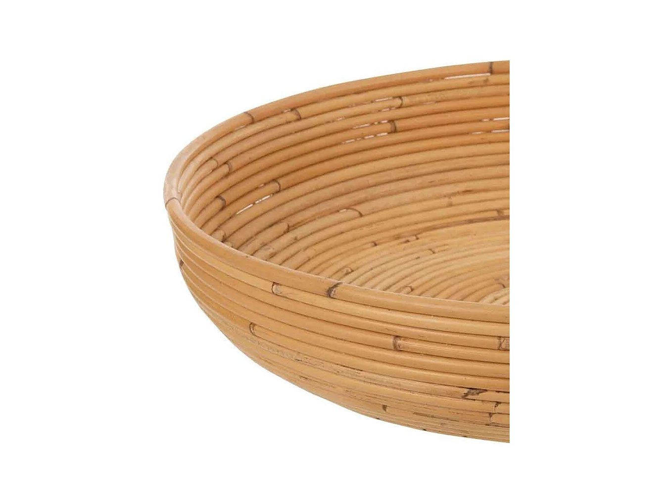 Lot de 2 Coupelles Déco "Rotin" 50cm Naturel