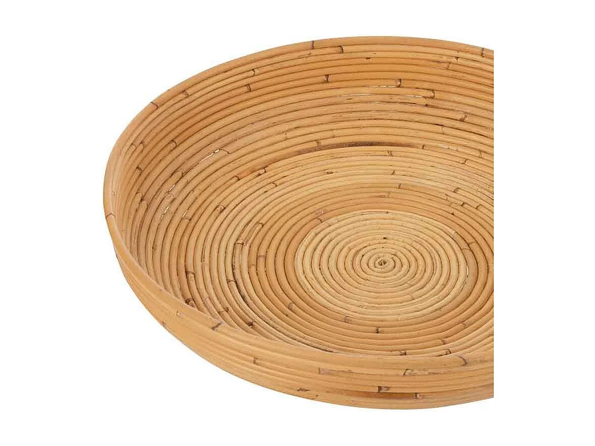 Lot de 2 Coupelles Déco "Rotin" 50cm Naturel