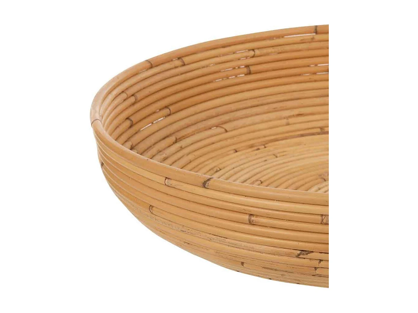 Lot de 2 Coupelles Déco "Rotin" 50cm Naturel