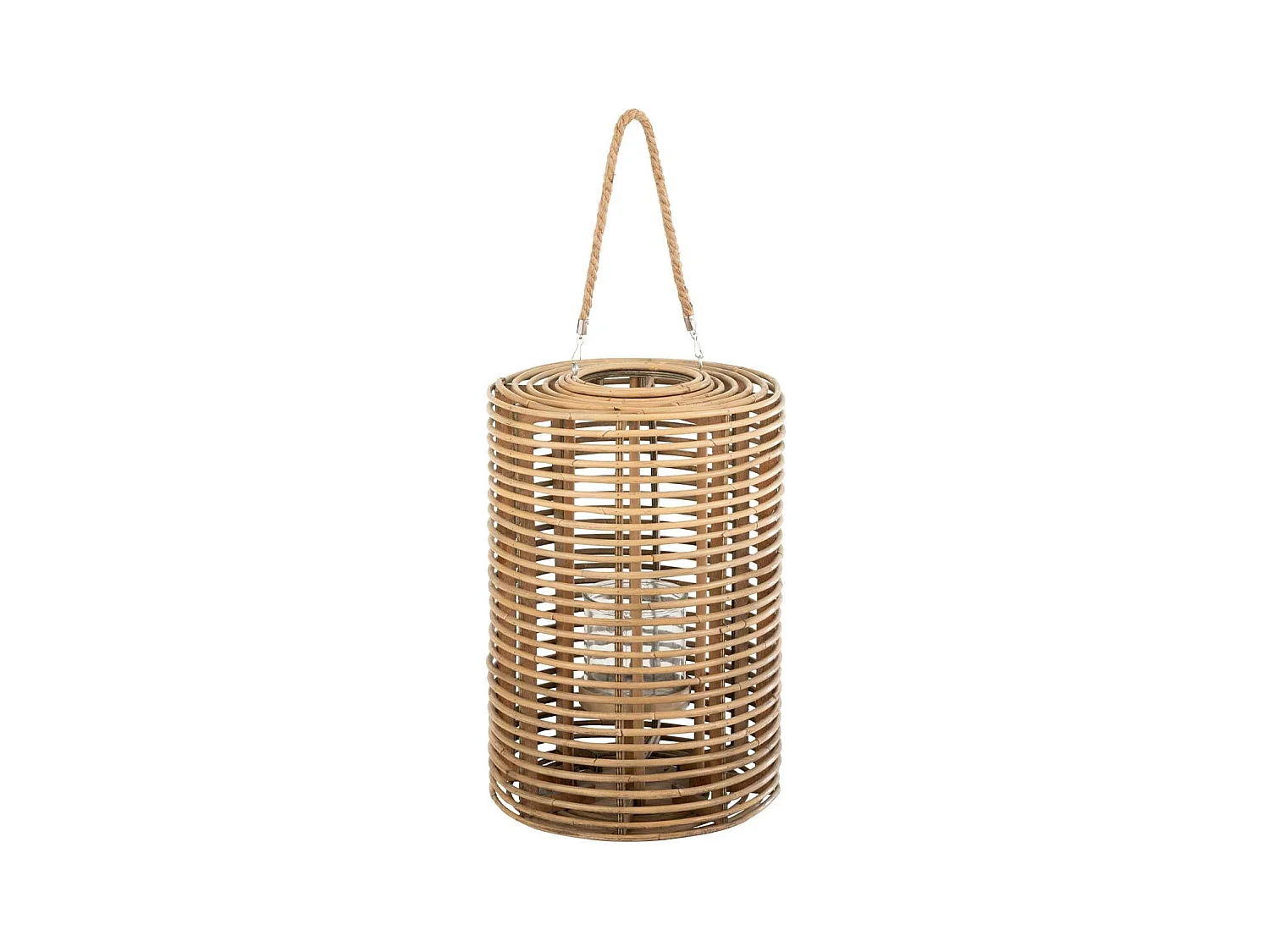 Lanterne Ronde "Longue Rotin" 50cm Naturel