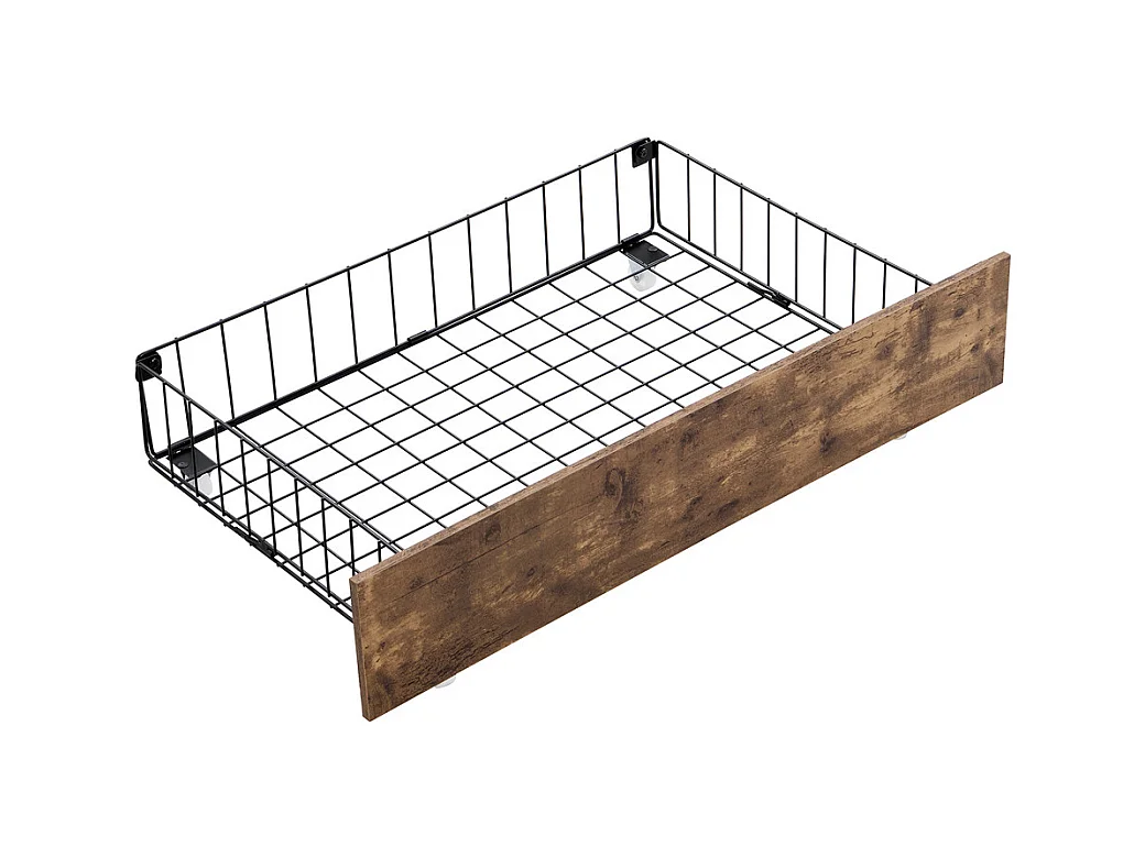 Hydraulisch tweepersoonsbed 180x200cm, bed voor tieners, met opberghoofdeinde en lattenbodem, metaal, houtkleur + zwart