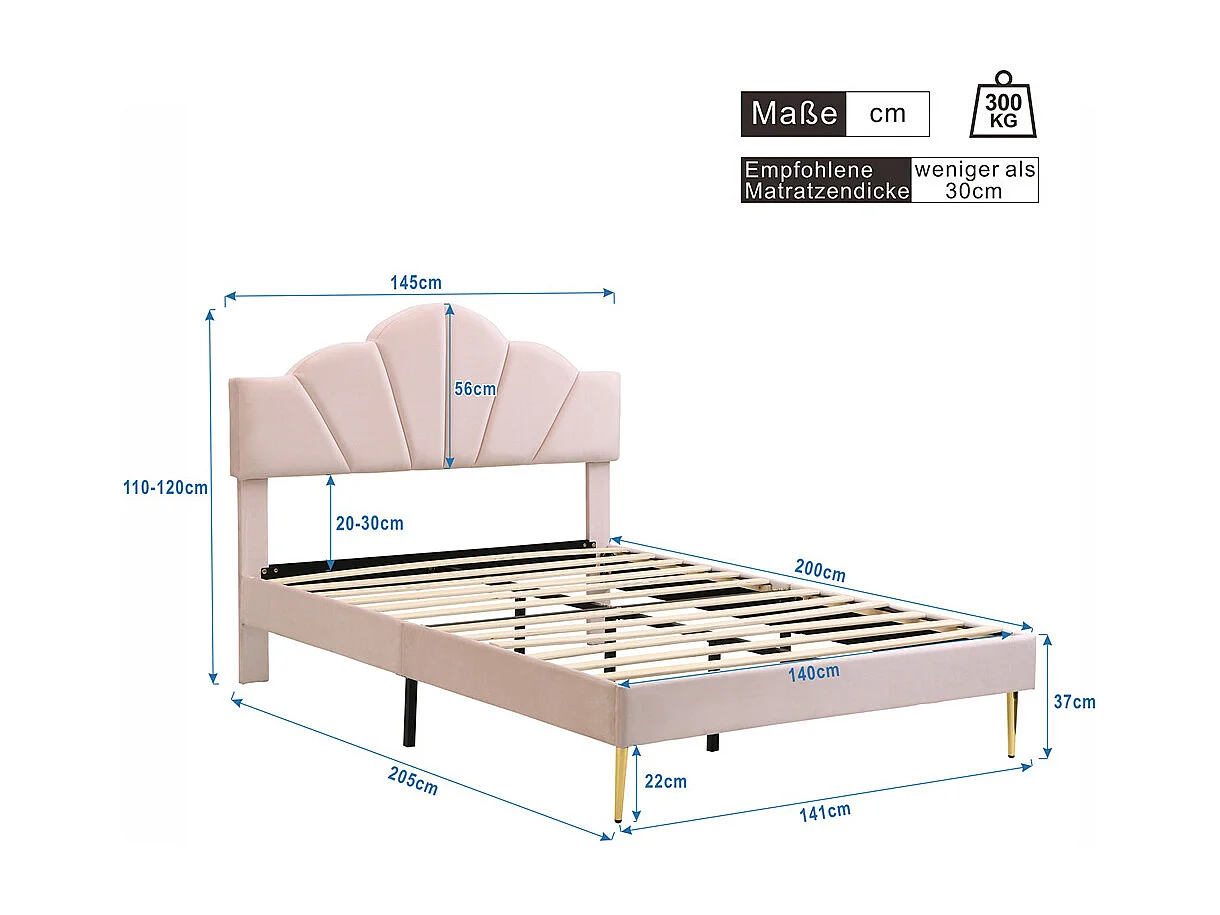 Lit adulte lit 160x200 cm lit hydraulique lit en métal avec sommier en bois lit double mdf+métal Neutral+noir