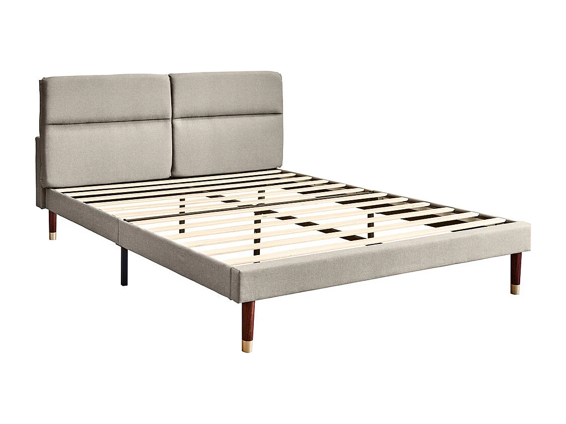 Gestoffeerd bed 160x200cm opbergbed bed leeslamp hoofdeinde met usb oplaadfunctie tweepersoonsbed pu grijs