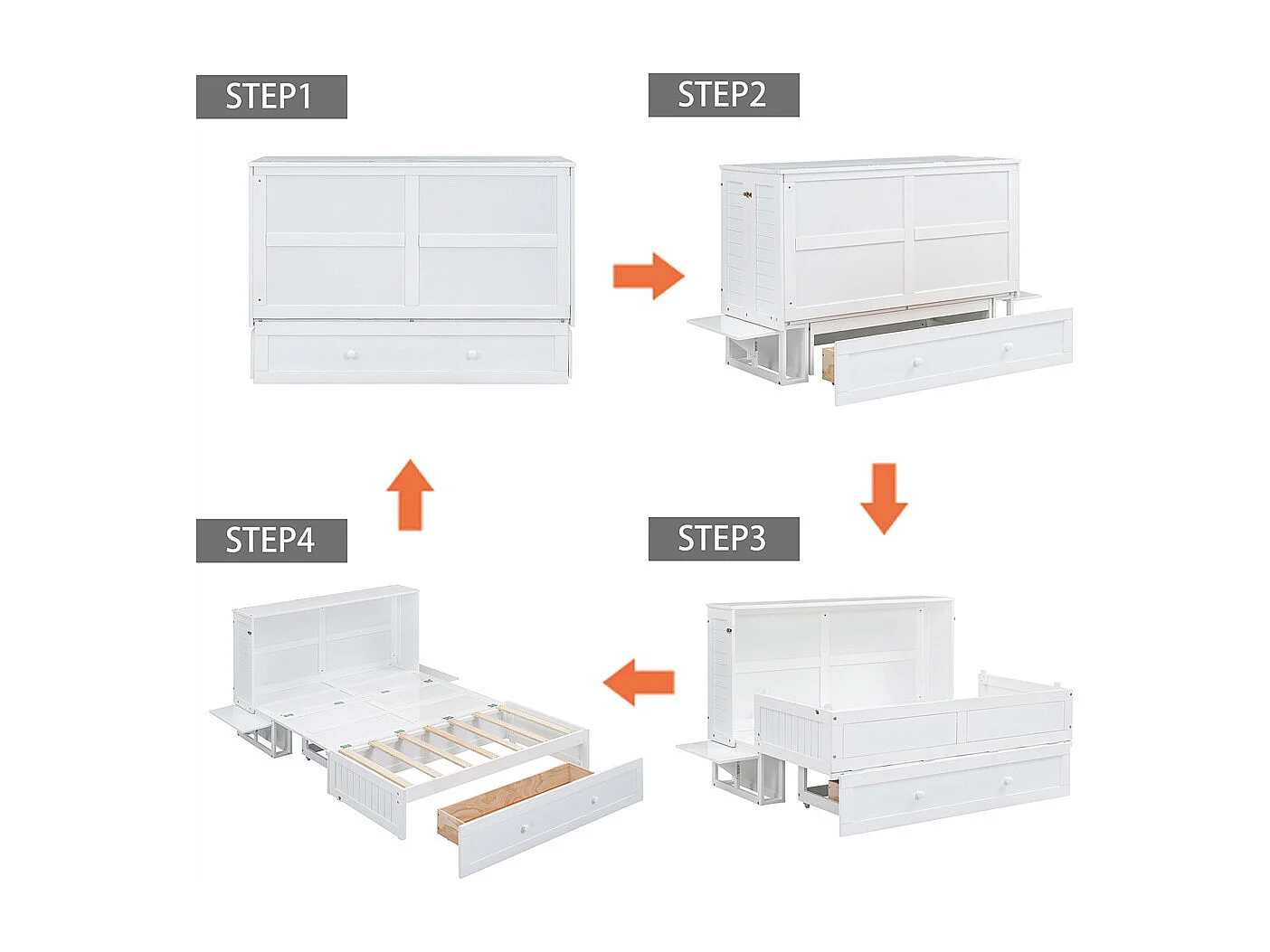 Volwassen bed 90x200 cm gestoffeerd bed met 2 lades Eenpersoonsbed grijs linnen