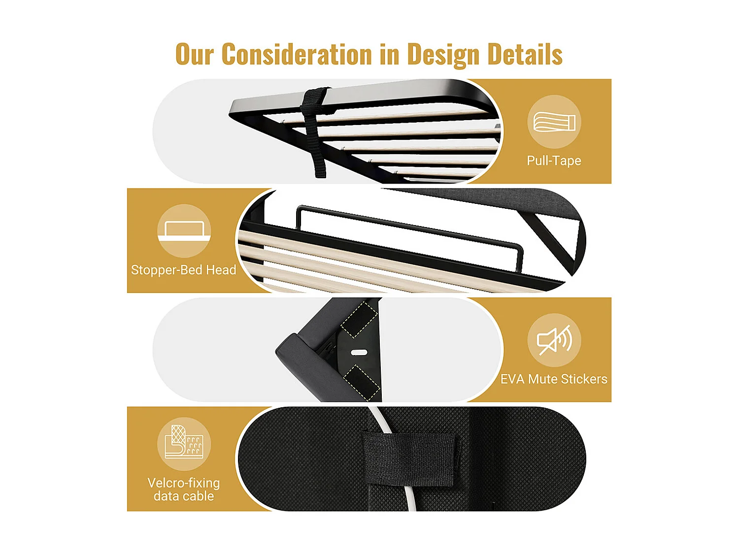 Hydraulisch bed 90x200cm, eenpersoonsbed, opbergruimte, hoofdeinde met USB- en Type C-aansluiting, linnen, grijs, met matras