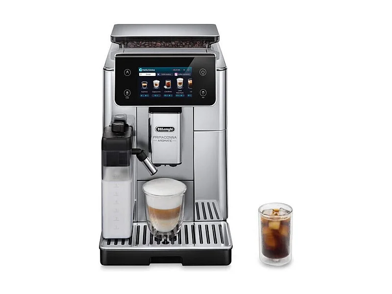 Delonghi ECAM630.55.SSM Espressomachine met bonenmaler 19 bar Zilverkleurig