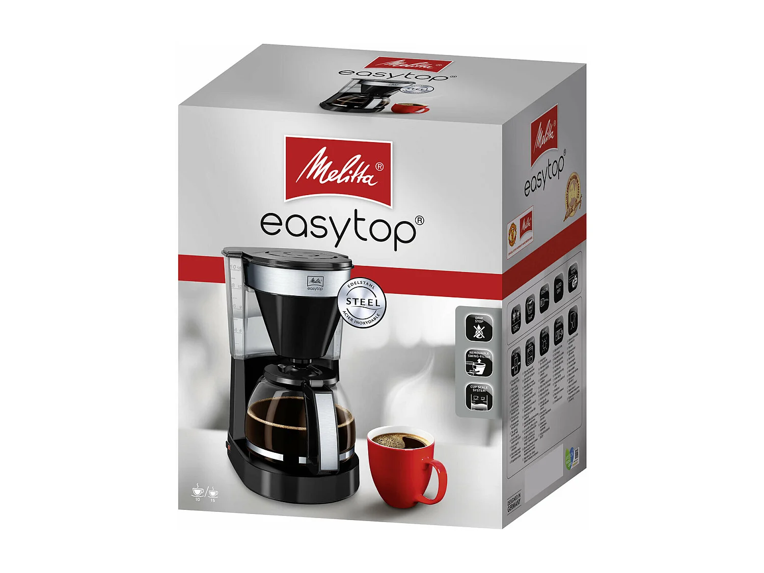 Cafetera - 1050 W - Negra - 10 tazas