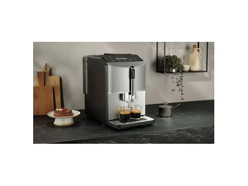 Machine à café SIEMENS - 5 boissons, bac à grains 250g, réservoir d'eau 1,4L