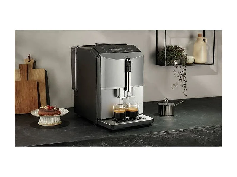 Machine à café SIEMENS - 5 boissons, bac à grains 250g, réservoir d'eau 1,4L