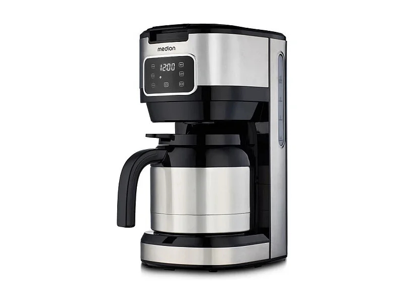 Cafetiere Filtre Digitale Isotherme - MEDION - 900W - 1,2L - Silver