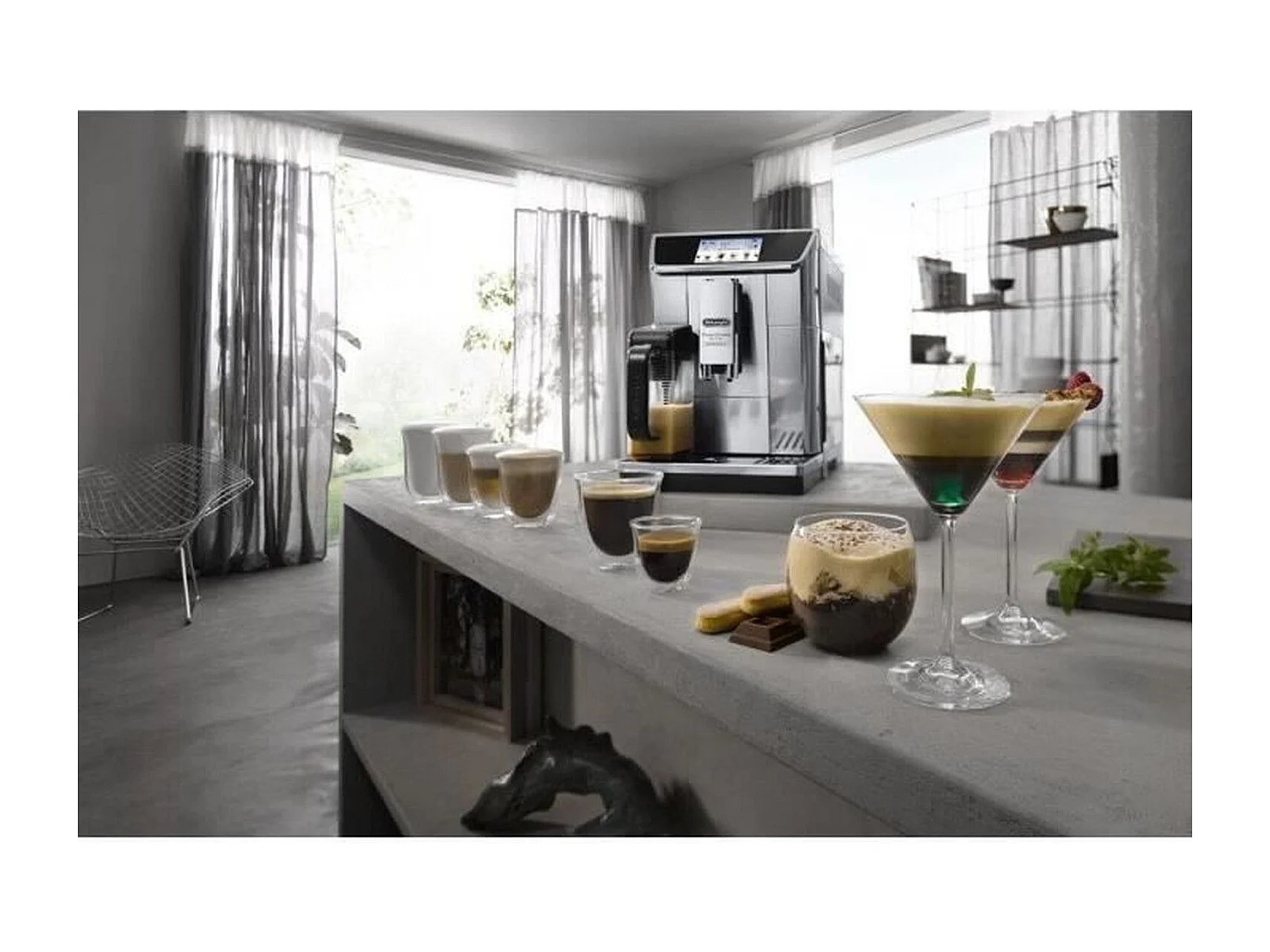 Cafetera espresso automática PrimaDonna Elite Experience gris con molinillo - Conectada