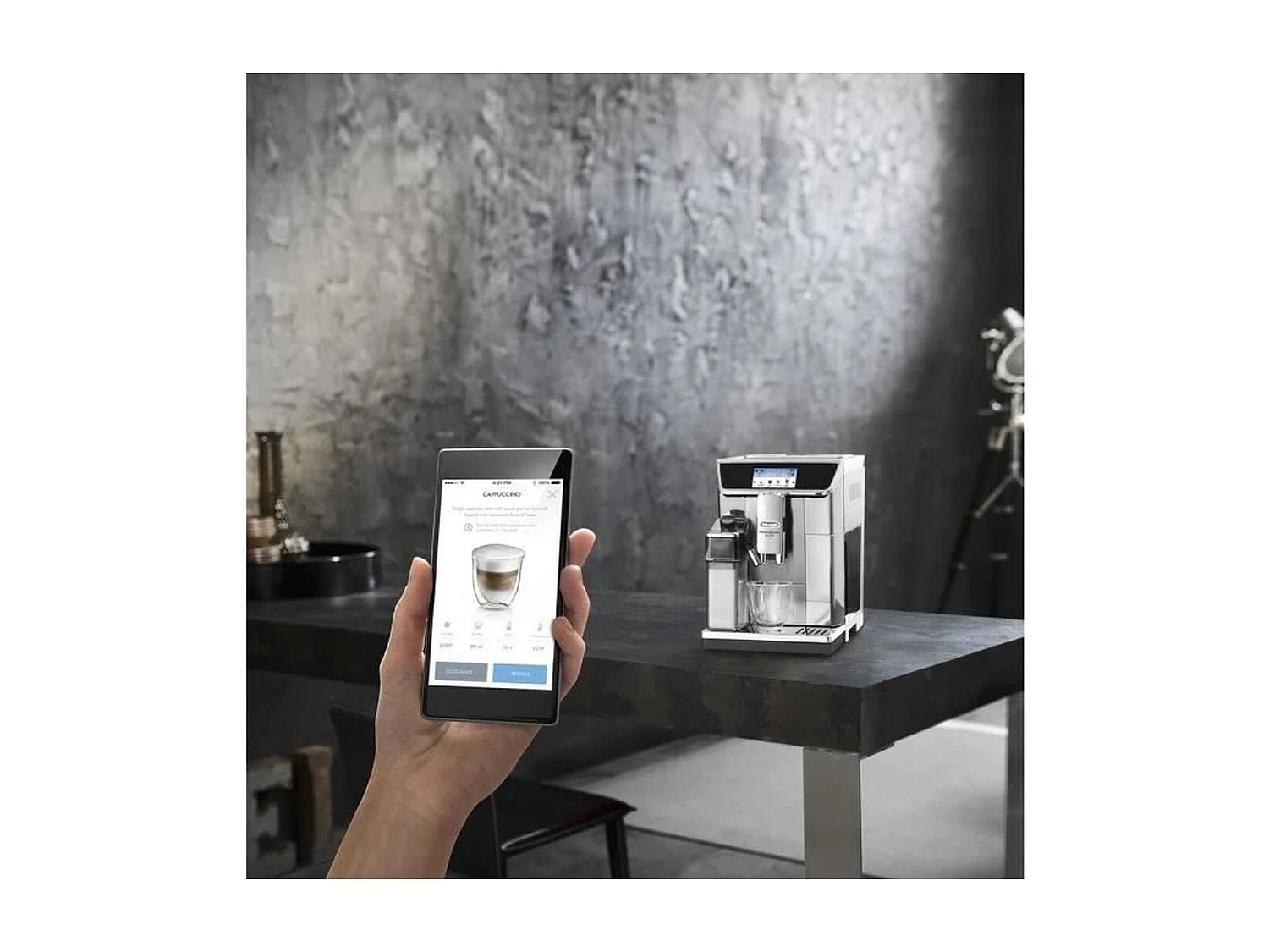 DELONGHI ECAM650.85.MS Expresso broyeur connecte PrimaDonna Elite Experience - Gris