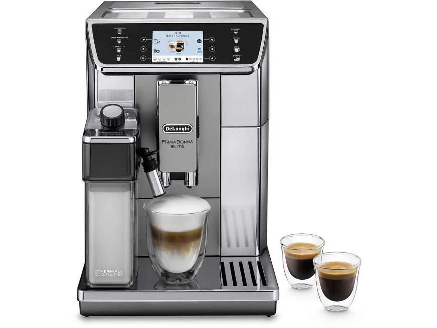Delonghi PrimaDonna Elite Espressomaschine mit Mahlwerk - Verbunden - Grau