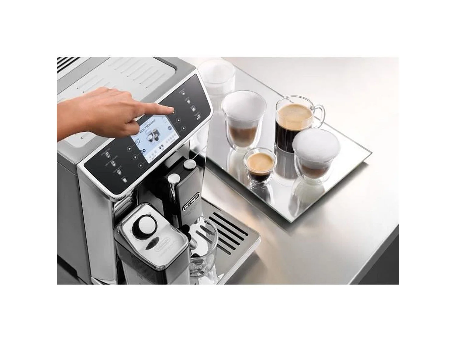 Delonghi PrimaDonna Elite Espressomaschine mit Mahlwerk - Verbunden - Grau