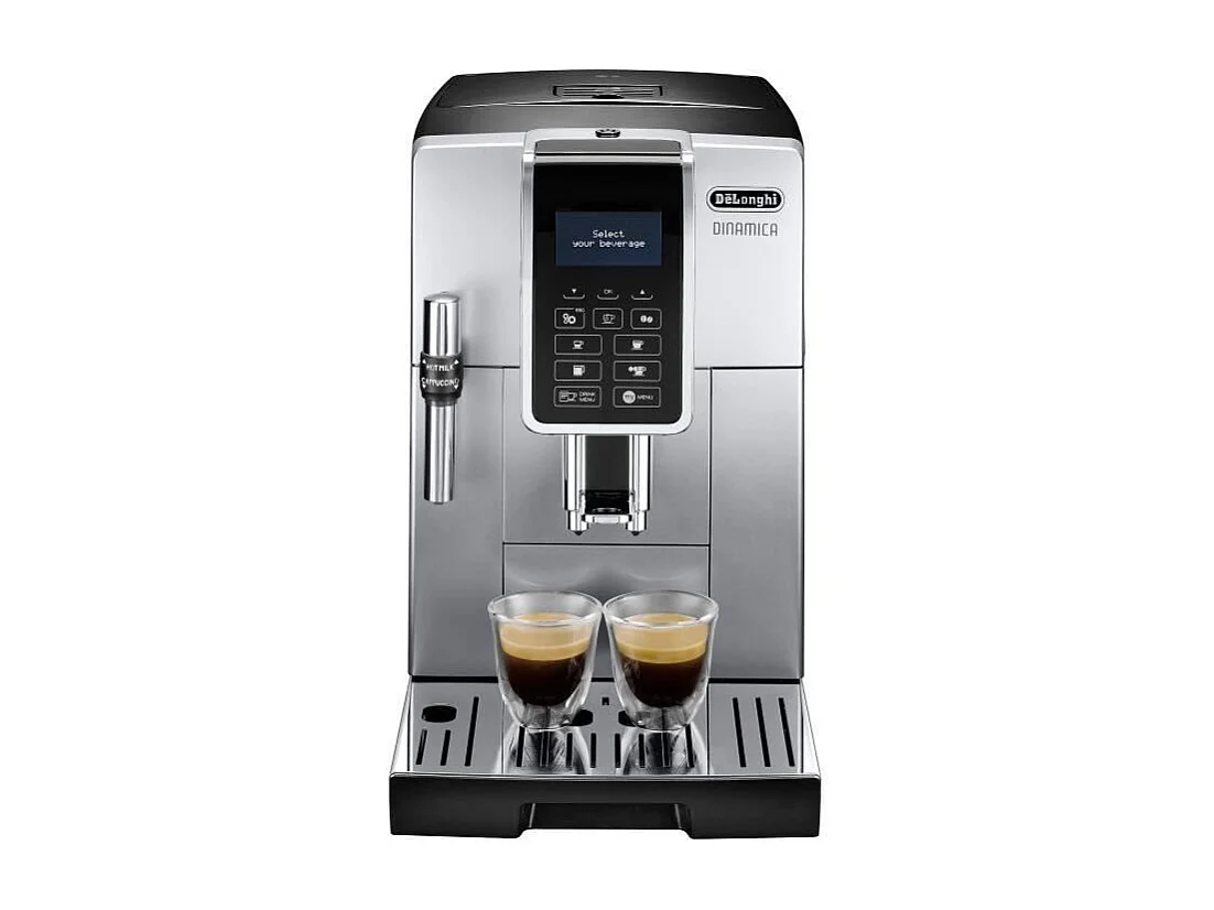 Cafetera espresso automática Dinamica Ecam 350.35.SB con molinillo - Pantalla para 4 recetas - Plateada