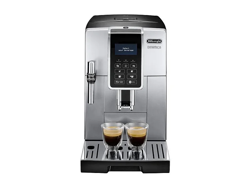 Cafetera espresso automática Dinamica Ecam 350.35.SB con molinillo - Pantalla para 4 recetas - Plateada