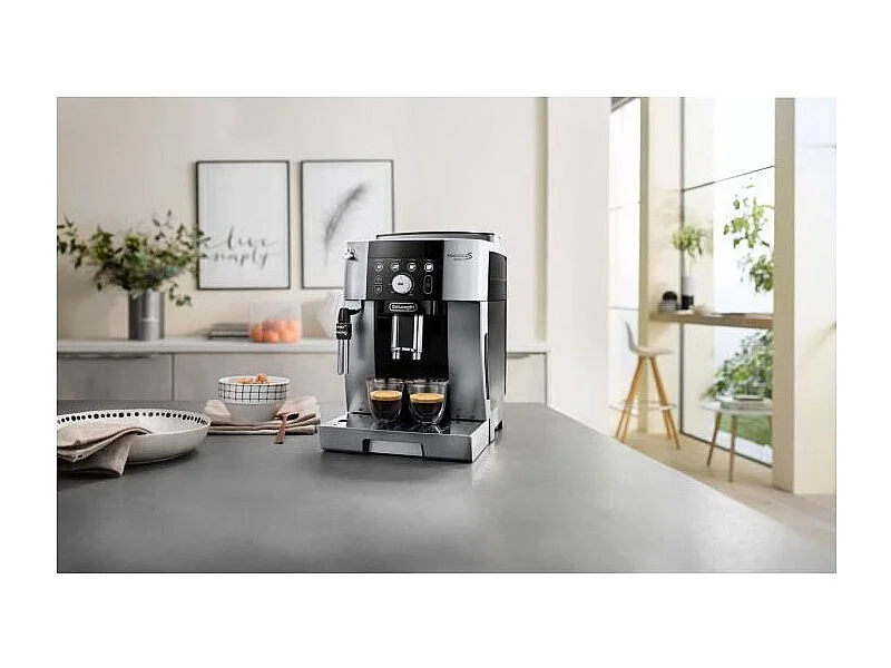 DeLonghi ECAM 250.23.SB Superautomatische Kaffeemaschine - Schwarz Silber, 1450W, 15 Bar, 250g, 1,8L