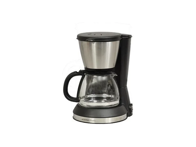 KITCHEN CHEF KSMD230 Cafetiere - 6 tasses - Inox/Noir