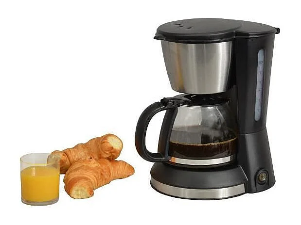 KITCHEN CHEF KSMD230 Cafetiere - 6 tasses - Inox/Noir